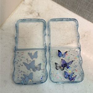 Butterfly Design Phone Case - Blue